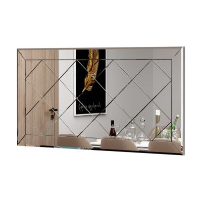 Miroir en bois "Pauli"  120 x 60 cm  Blanc