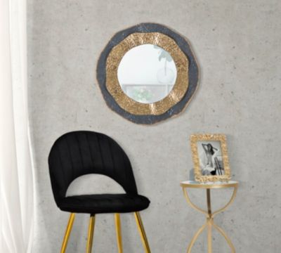 Miroir en métal Shai Dark 65.5x5 cm