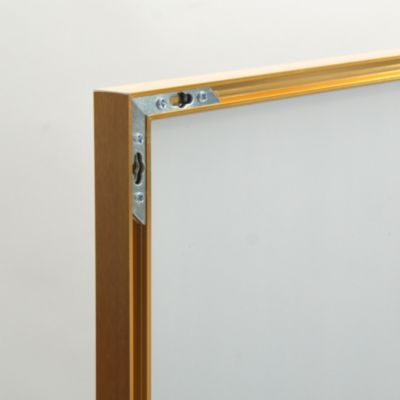 Miroir en Pied Grand, 162x53 cm, Grand Miroir de Sol Pleine Longueur, Suspendu, Rectangulaire, Doré