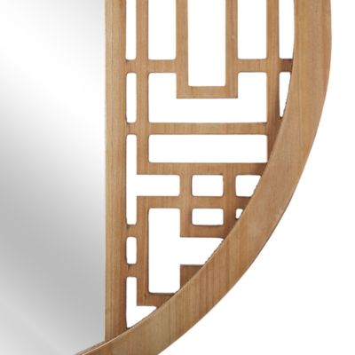 Miroir FIRMINY 60 cm 60 cm Bois de sapin Marron clair