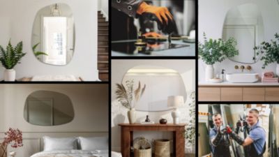 Miroir forme organique Tulup 55 x 38 cm la chambre moderne