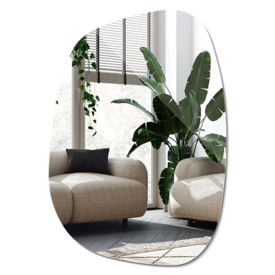Miroir forme originale Wallfluent 79 x 57 cm pour le salon chambre