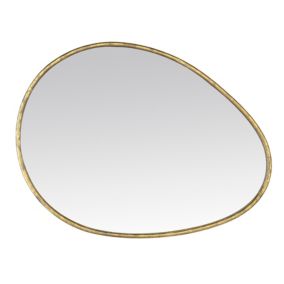 Miroir galet doré 60 x 80 cm EDME