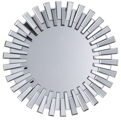 Miroir glamour en mdf argenté CHOLET