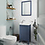 Miroir GoodHome Perma bleu 50 x 70 cm