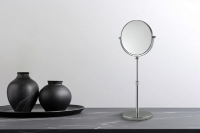 Miroir grossissant double face sur pied télescopique, à poser, MP Glass Tess