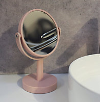 Miroir grossissant en plastique rose Mael Azao