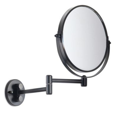 Miroir Grossissant Pour Montage Mural, Réglable, Laiton Noir Mat