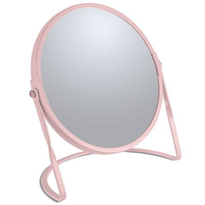 Miroir grossissant sur pied Acier AKIRA Rose mat Spirella