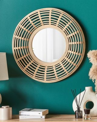 Miroir HANUA 60 cm 60 cm Bambou Naturel