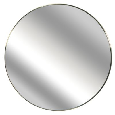 Miroir - HOME DECO FACTORY - Extra Plat - Rond - Or