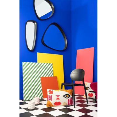 Miroir irrégulier en Verre Noir 33x89x6,8cm