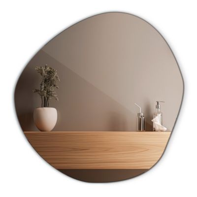 Miroir irrégulier Tulup 67 x 68 pour salle de bain 1 pièce