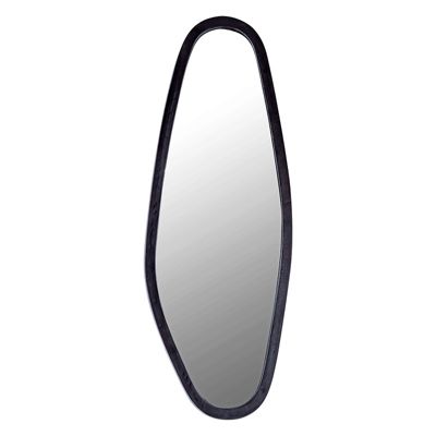 Miroir Jodhpur aluminium brossé noir 45x3x121cm