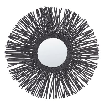 Miroir KALASIN 60 cm 60 cm Rotin Noir