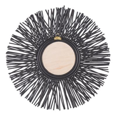 Miroir KALASIN 60 cm 60 cm Rotin Noir