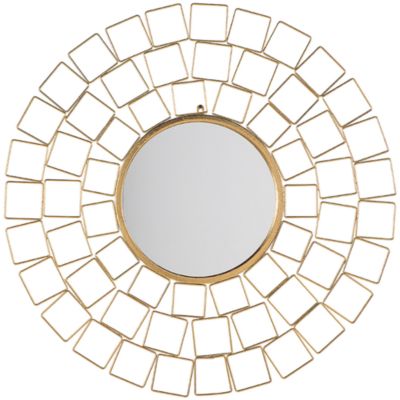 Miroir LABRIT 90 cm 90 cm Métal Doré