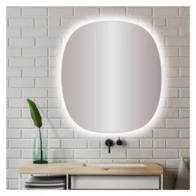 Miroir LED 70x78 cm organique NORA