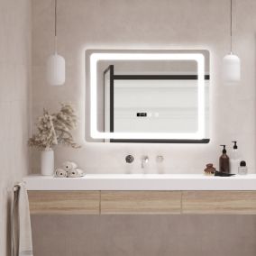 Miroir LED Casoli 45 x 60 x 4 cm argent pro.tec