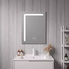 Miroir LED Chambave pour salle de bain 60 x 45 cm argent pro.tec