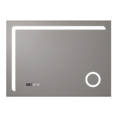 Miroir LED Chambave pour salle de bain 70 x 100 cm argent pro.tec