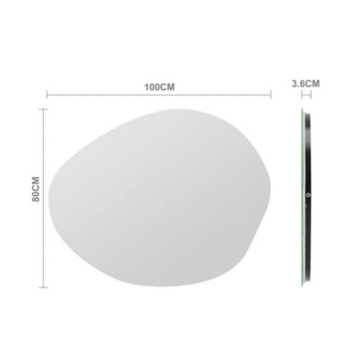 Miroir LED MAY asymétrique - 60 x 80 cm