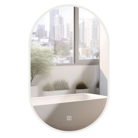 Miroir LED REA EGJ 60x80 cm Chrome