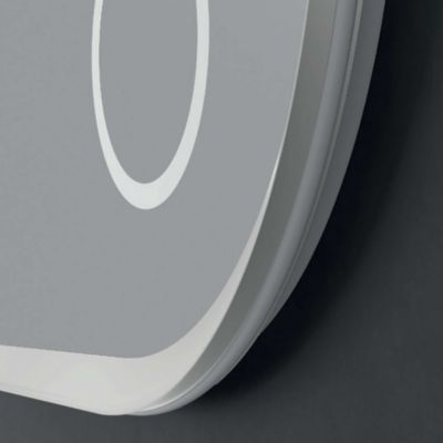 Miroir Led  RIMINI Blanc 100X55cm - Temp Led Variable Rétro-éclairé & Frontal - Tactiles On/Off & Anti-Buée - Zone X3 - LEDIMEX