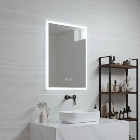 Miroir LED Scafa pour salle de bain 60 x 45 x 3 cm blanc pro.tec