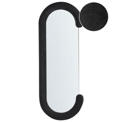 Miroir LOCHES 54 cm 158 cm Velours Noir