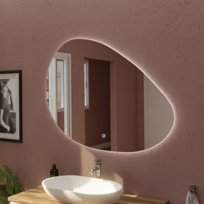 Miroir lumineux antibuée DROP 110 cm x 80 cm