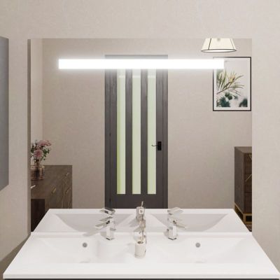 Miroir lumineux ELEGANCE 120x105 cm - avec interrupteur sensitif