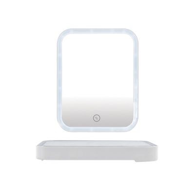 Miroir Lumineux à  Led ANIA Blanc mat MSV
