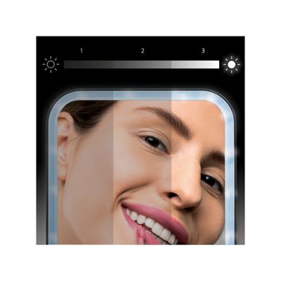 Miroir Lumineux à  Led ANIA Blanc mat MSV