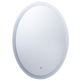 Miroir lumineux LED ovale 60 x 80 cm VIRIAT