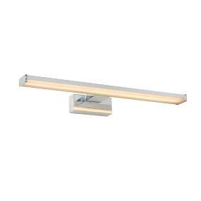 Miroir lumineux ONNO en synthétique avec LED intégré - Chrome Dépoli - Lucide