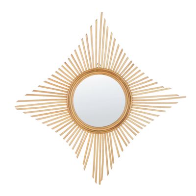 Miroir MAJENE 60 cm 60 cm Rotin Naturel
