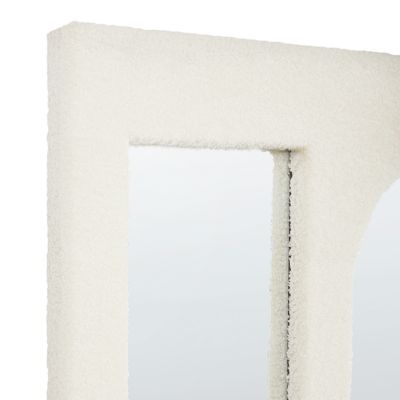 Miroir MARCIGNY 70 cm 100 cm Bouclé Blanc cassé
