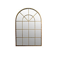 Miroir métal demeure doré EDME L.135 x 93 cm