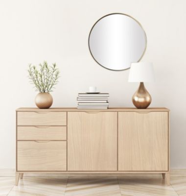 Miroir métal doré Matis Norasia ⌀60cm