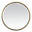 Miroir métal rond doré Ø 100 cm