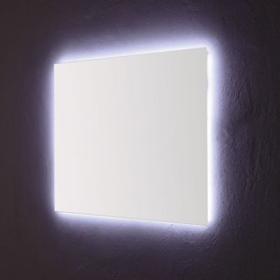 Miroir Meuble Salle De Bain 90 X 70 Cm Avec Éclairage Led