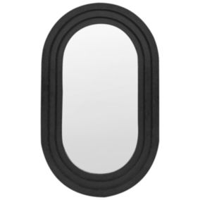 Miroir moderne en mdf noir MASSILLY