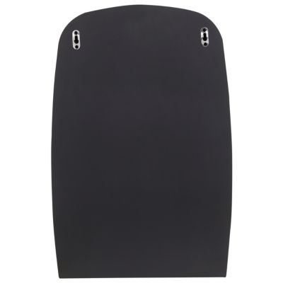 Miroir mural avec étagère BRANNAY 40 cm 60 cm Métal Argenté