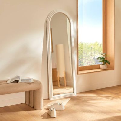 Miroir mural Emily blanc 160x58cm - Atmosphera Créateur d'intérieur