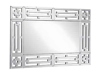 Miroir mural en inox - L. 120 x H. 80 cm- LOAYE
