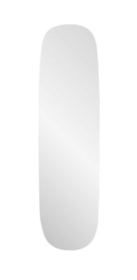 Miroir mural long Deco argent l.130 x L.35 cm MPGlass