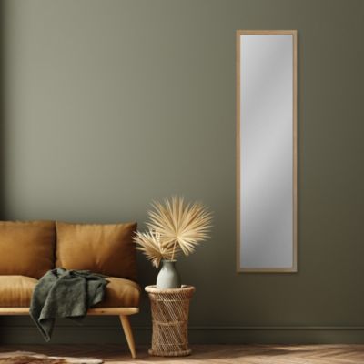 Miroir mural rectangulaire effet chêne 120 x 30 cm Dada Art Essentiel