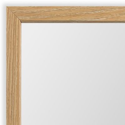 Miroir mural rectangulaire effet chêne 120 x 30 cm Dada Art Essentiel