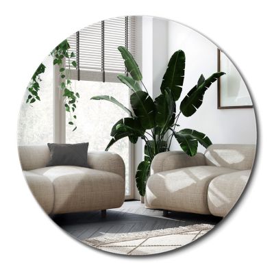 Miroir Mural Rond Moderne Wallfluent 80 cm Parfait Pour Intérieurs Contemporains